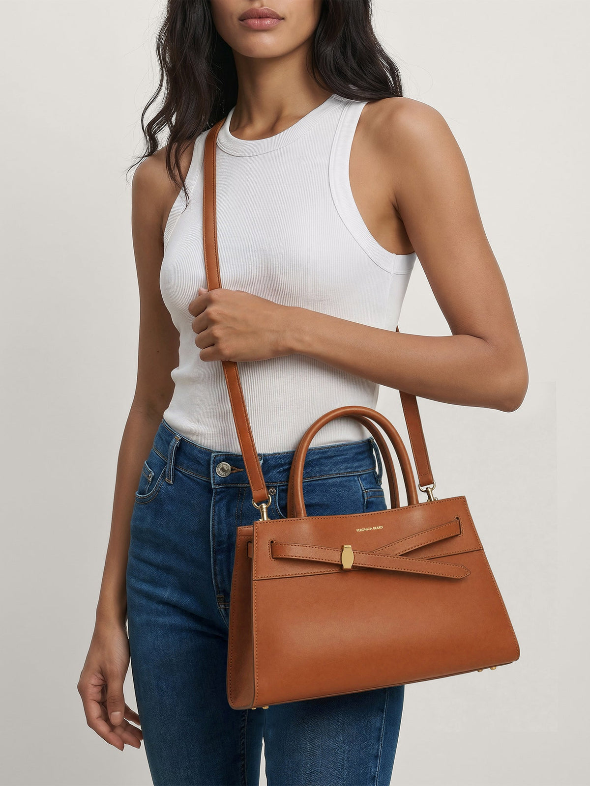 Veronica Beard | Veronica Beard Dash Bag in Brown Hazelwood