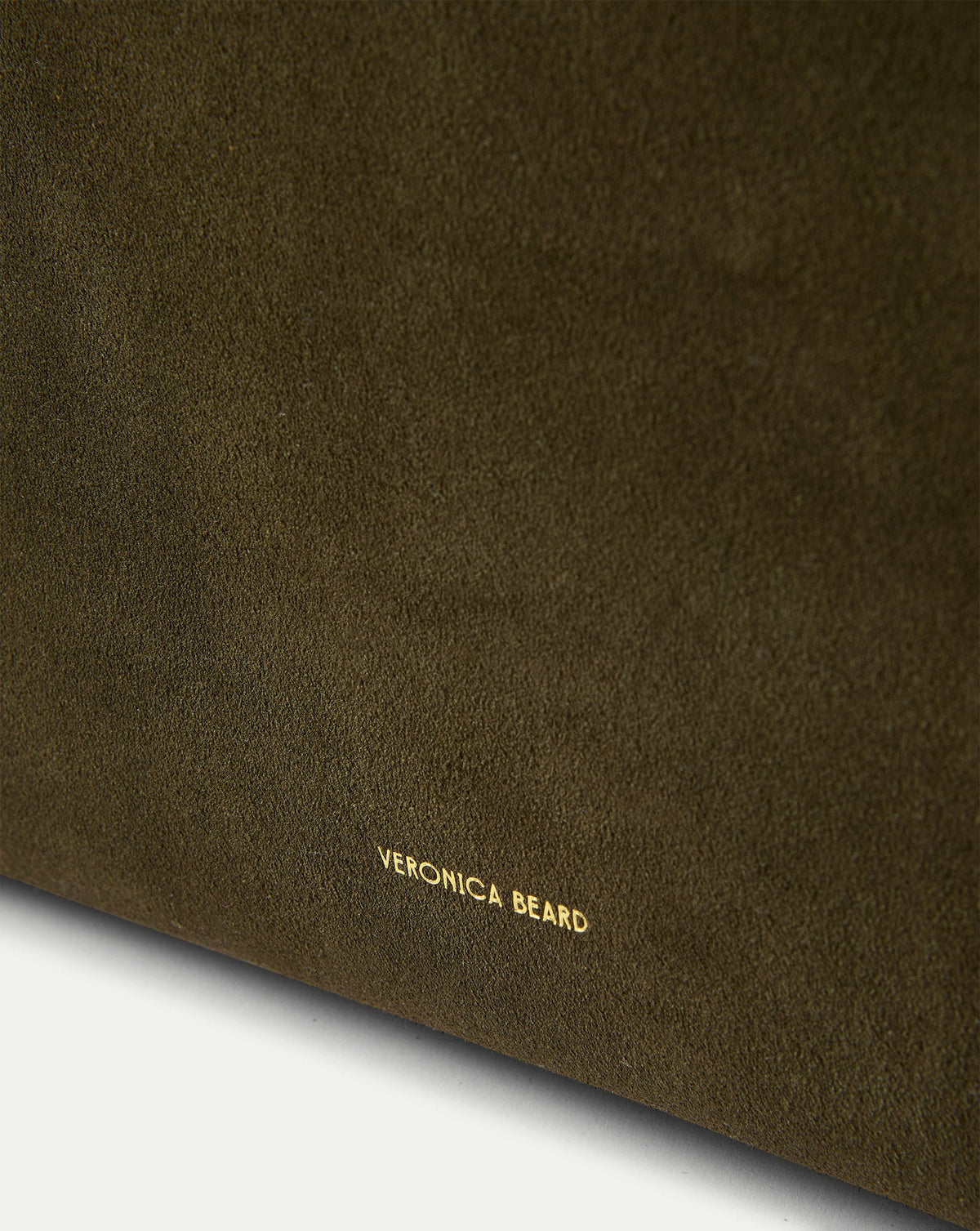 Veronica Beard | Vida Suede Shoulder Bag in Dark Green Cypress Cypress