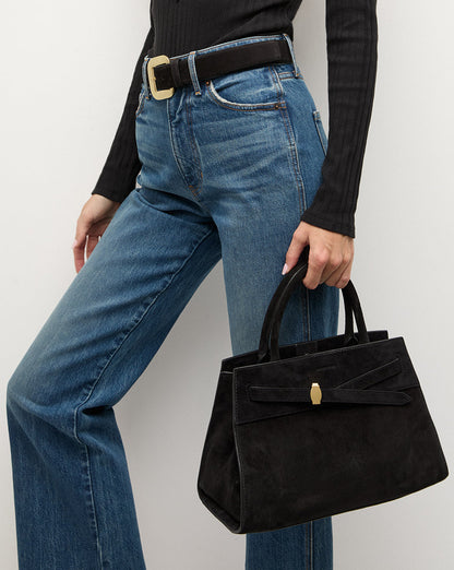 Veronica Beard | Veronica Beard Suede Dash Bag in Black Black