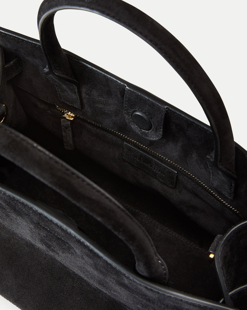 Veronica Beard | Veronica Beard Suede Dash Bag in Black Black