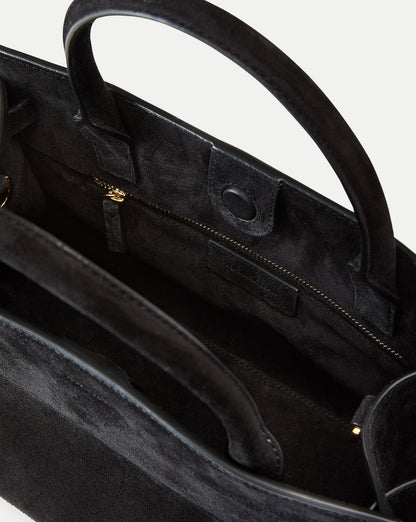 Veronica Beard | Veronica Beard Suede Dash Bag in Black Black