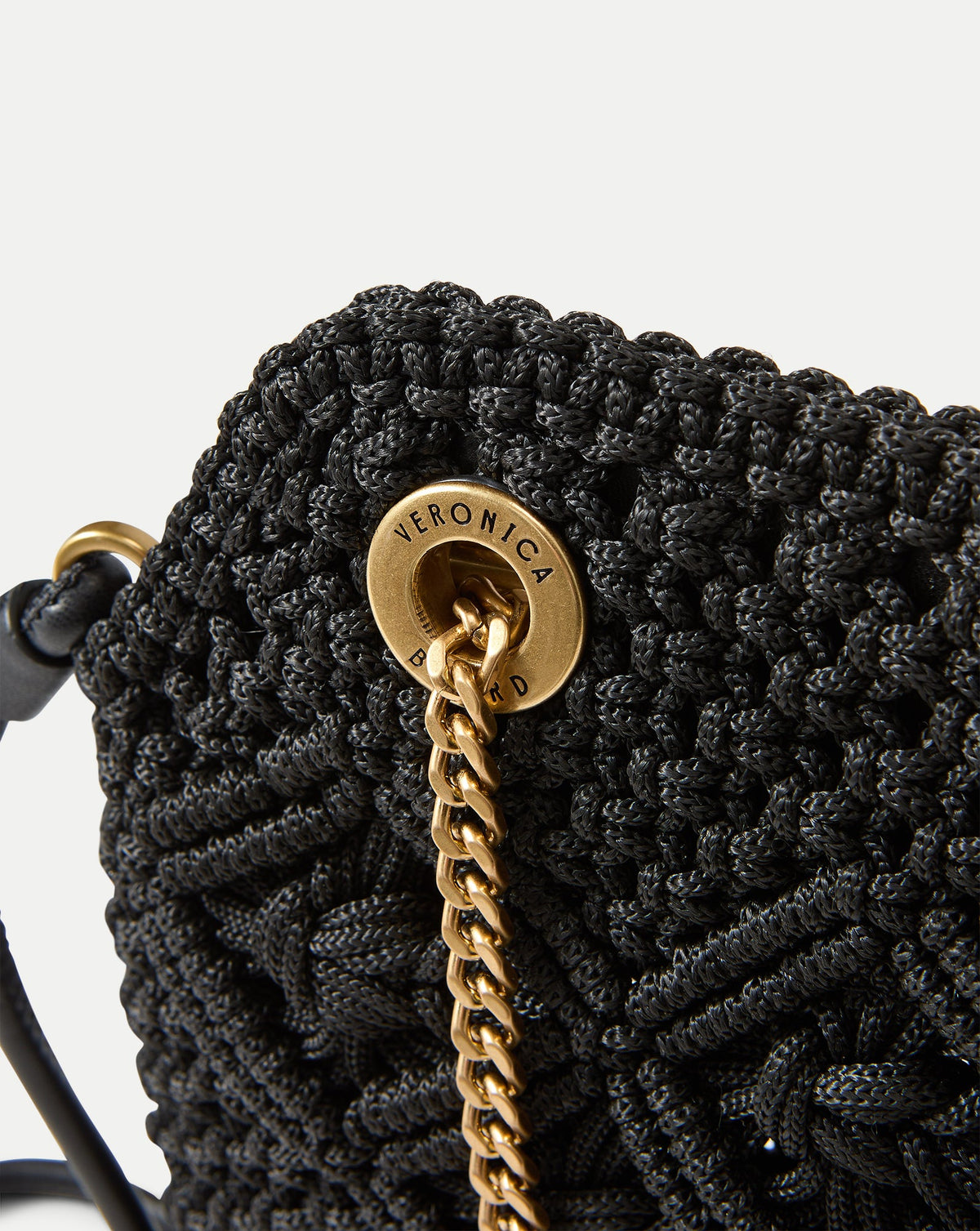 Veronica Beard | Small Veronica Beard Macramé Slouch Bag in Black Black