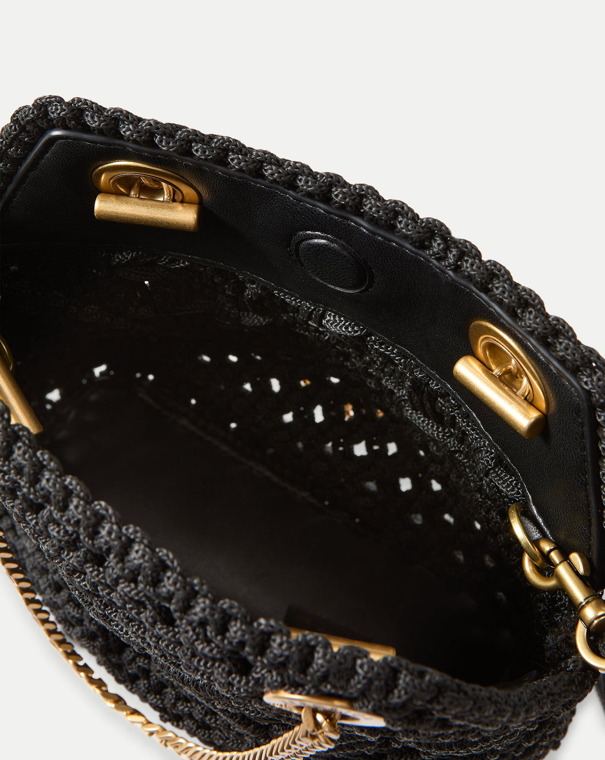 Veronica Beard | Small Veronica Beard Macramé Slouch Bag in Black Black
