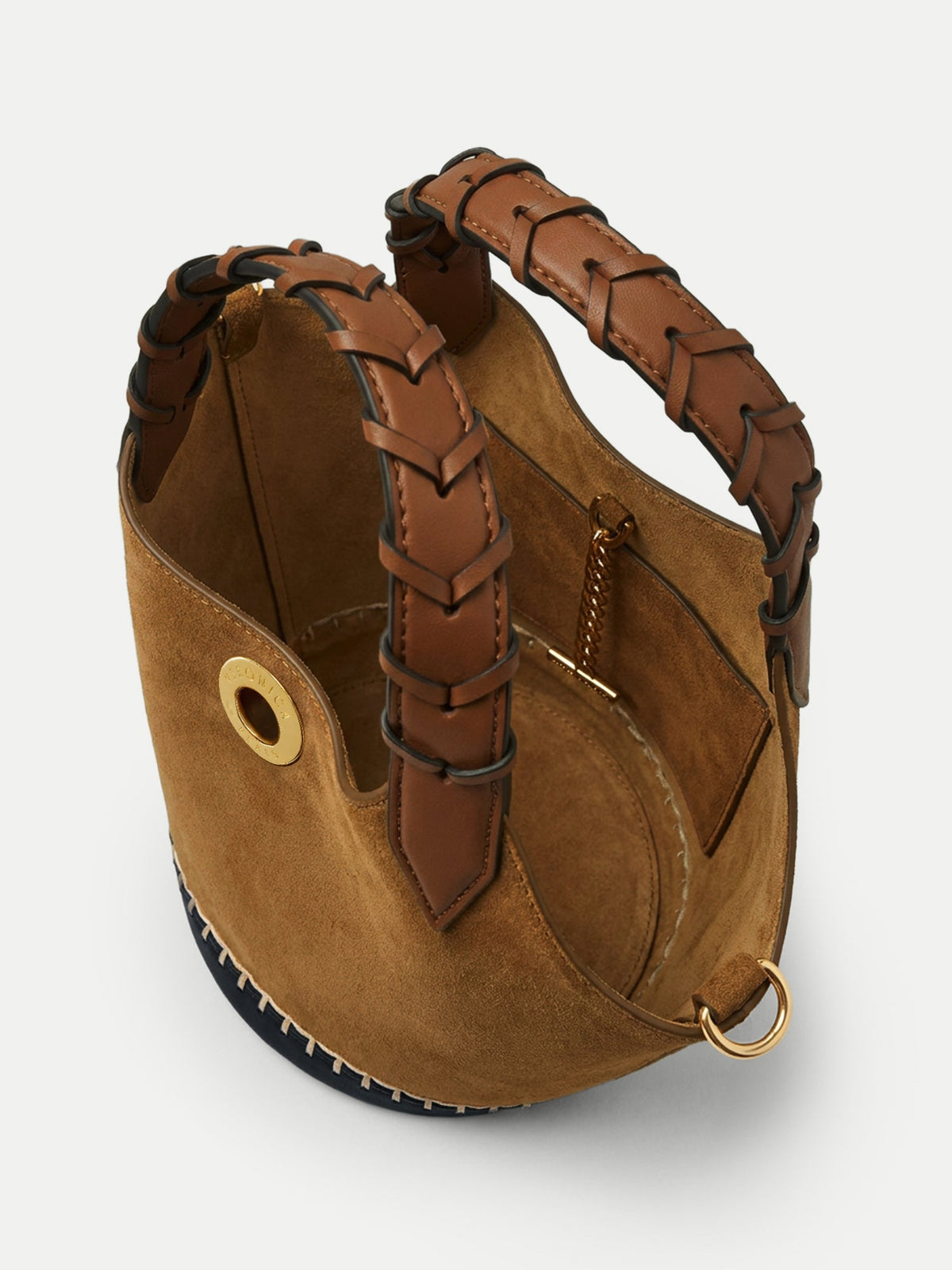 Veronica Beard | Suede Anchor Bag in Acorn Multi Acorn Multi