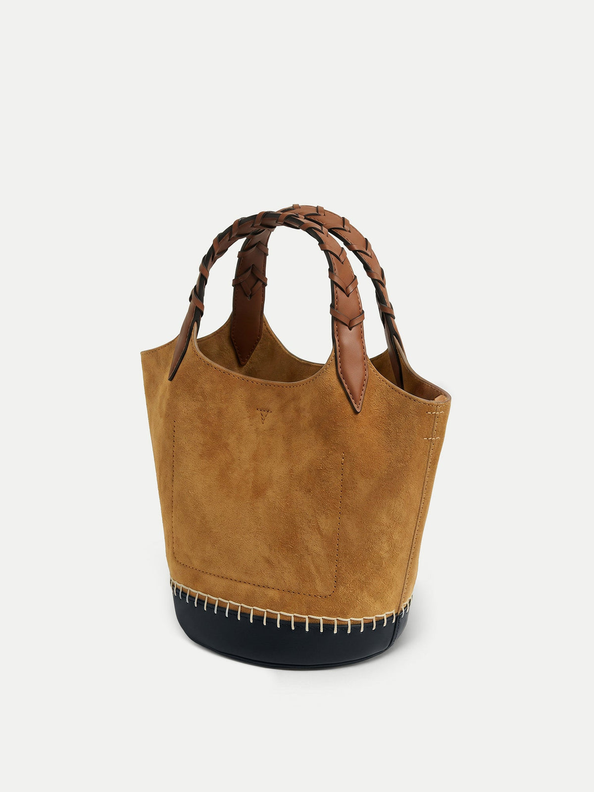 Veronica Beard | Suede Anchor Bag in Acorn Multi Acorn Multi