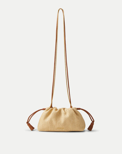 Veronica Beard | Small Veronica Beard Raffia Stash Bag in Hazelwood/Natural Hazelwood/Natural