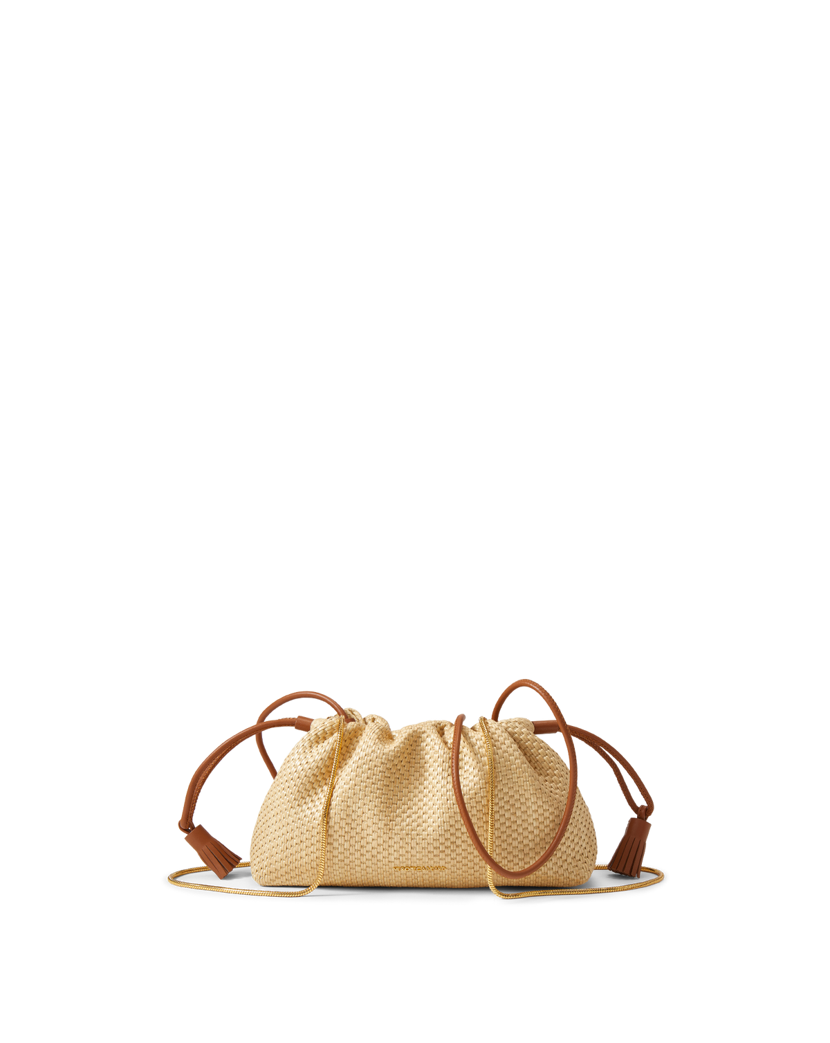 Veronica Beard | Small Veronica Beard Raffia Stash Bag in Hazelwood/Natural Hazelwood/Natural