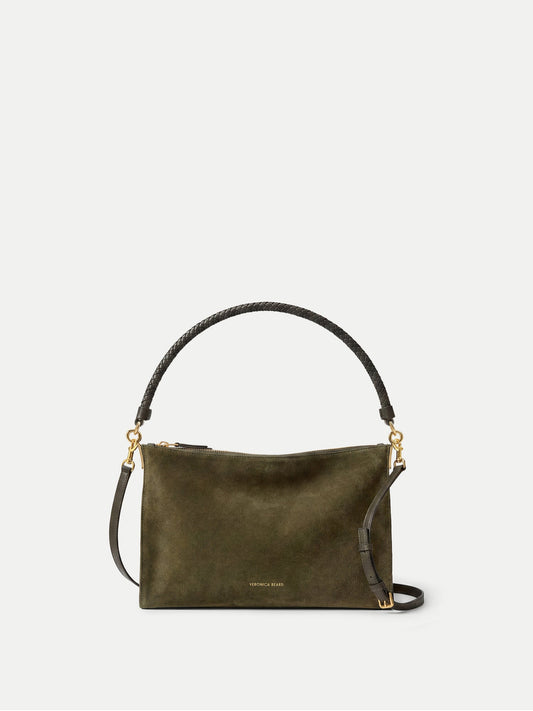 Veronica Beard | Small Vida Shoulder Bag in Cypress Cypress