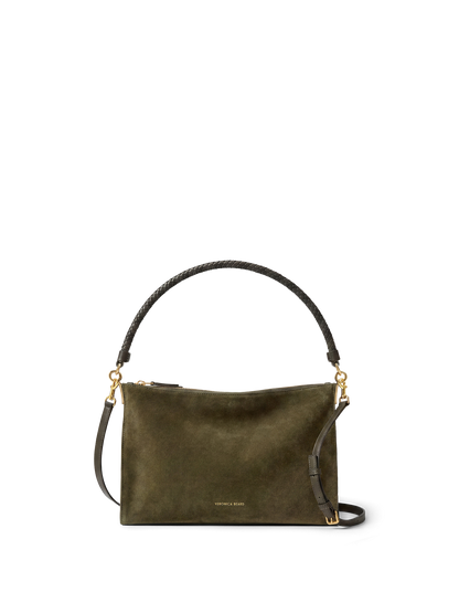 Veronica Beard | Small Vida Shoulder Bag in Cypress Cypress