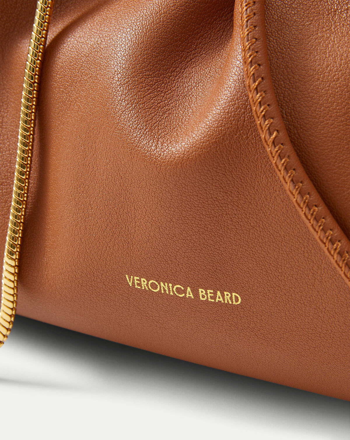Veronica Beard | Small Veronica Beard Stash Bag in Tan Hazelwood Hazelwood