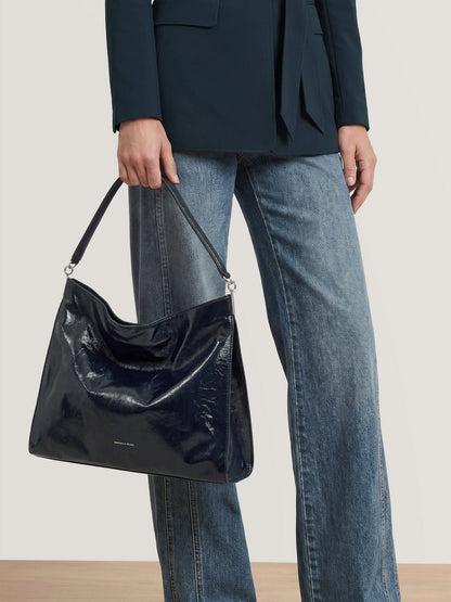 Veronica Beard | Vida Shoulder Bag in Navy Navy