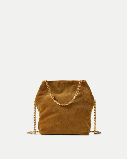 Veronica Beard | Small Veronica Beard Suede Slouch Bag in Acorn Acorn