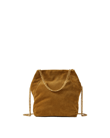 Veronica Beard | Small Veronica Beard Suede Slouch Bag in Acorn Acorn