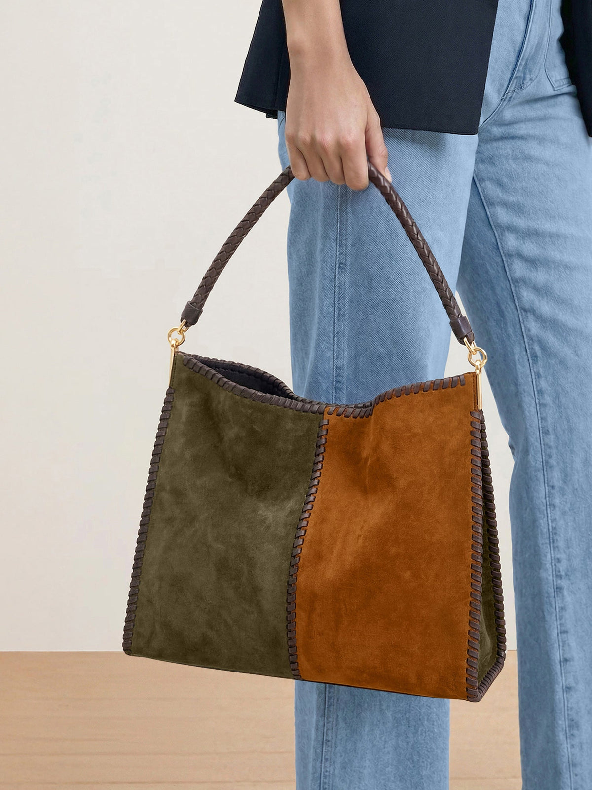 Veronica Beard | Vida Shoulder Bag in Cypress Multi Cypress Multi