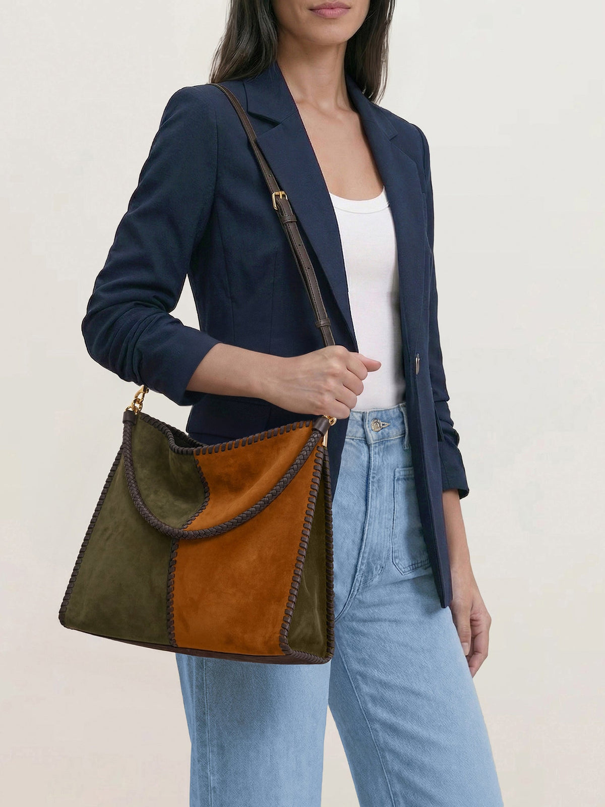 Veronica Beard | Vida Shoulder Bag in Cypress Multi Cypress Multi