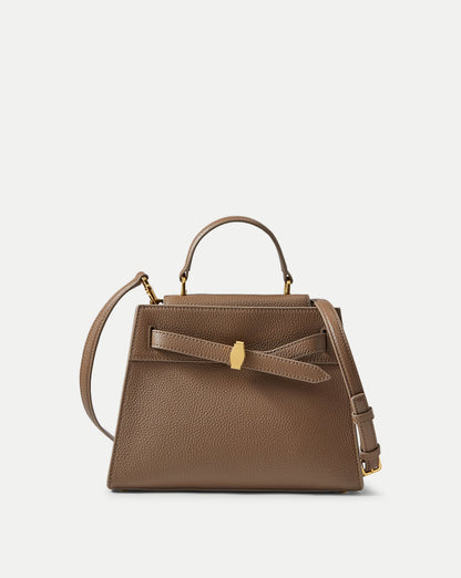 Veronica Beard | Veronica Beard Dash Top-Handle Bag in Light Brown Bark Bark