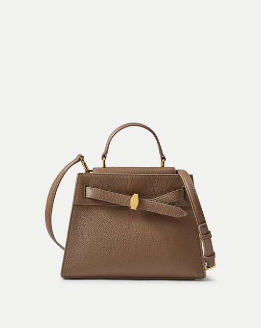 Veronica Beard | Veronica Beard Dash Top-Handle Bag in Light Brown Bark Bark