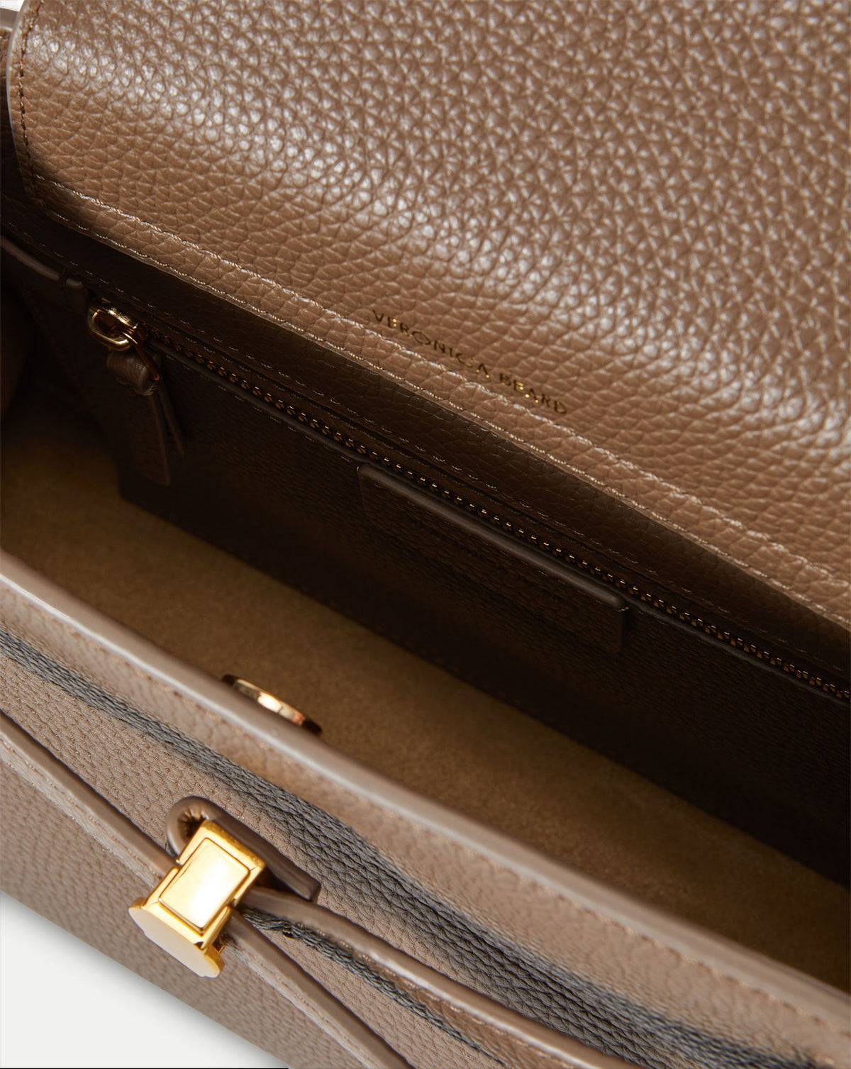 Veronica Beard | Veronica Beard Dash Top-Handle Bag in Light Brown Bark Bark