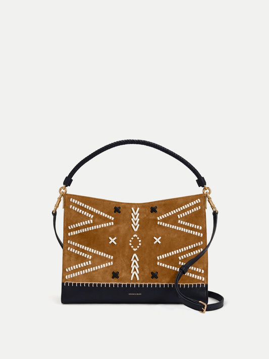 Veronica Beard | Vida Shoulder Bag in Acorn Multi Acorn Multi