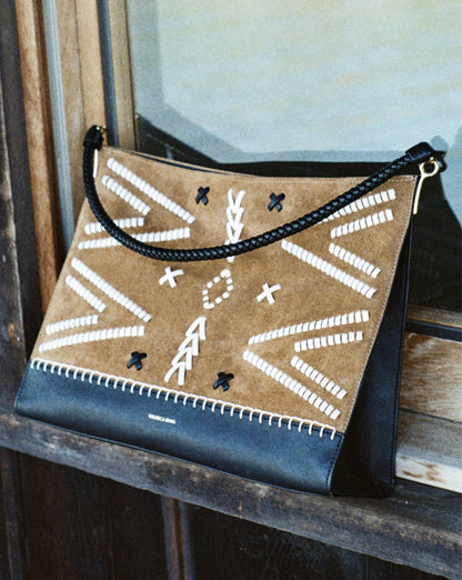 Veronica Beard | Vida Shoulder Bag in Acorn Multi Acorn Multi