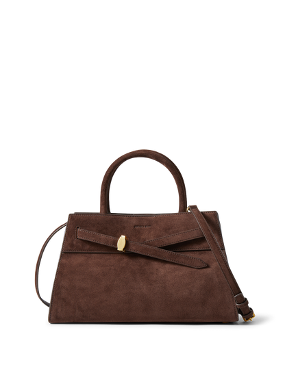 Veronica Beard | Veronica Beard Suede Dash Bag in Espresso Dark Brown Espresso