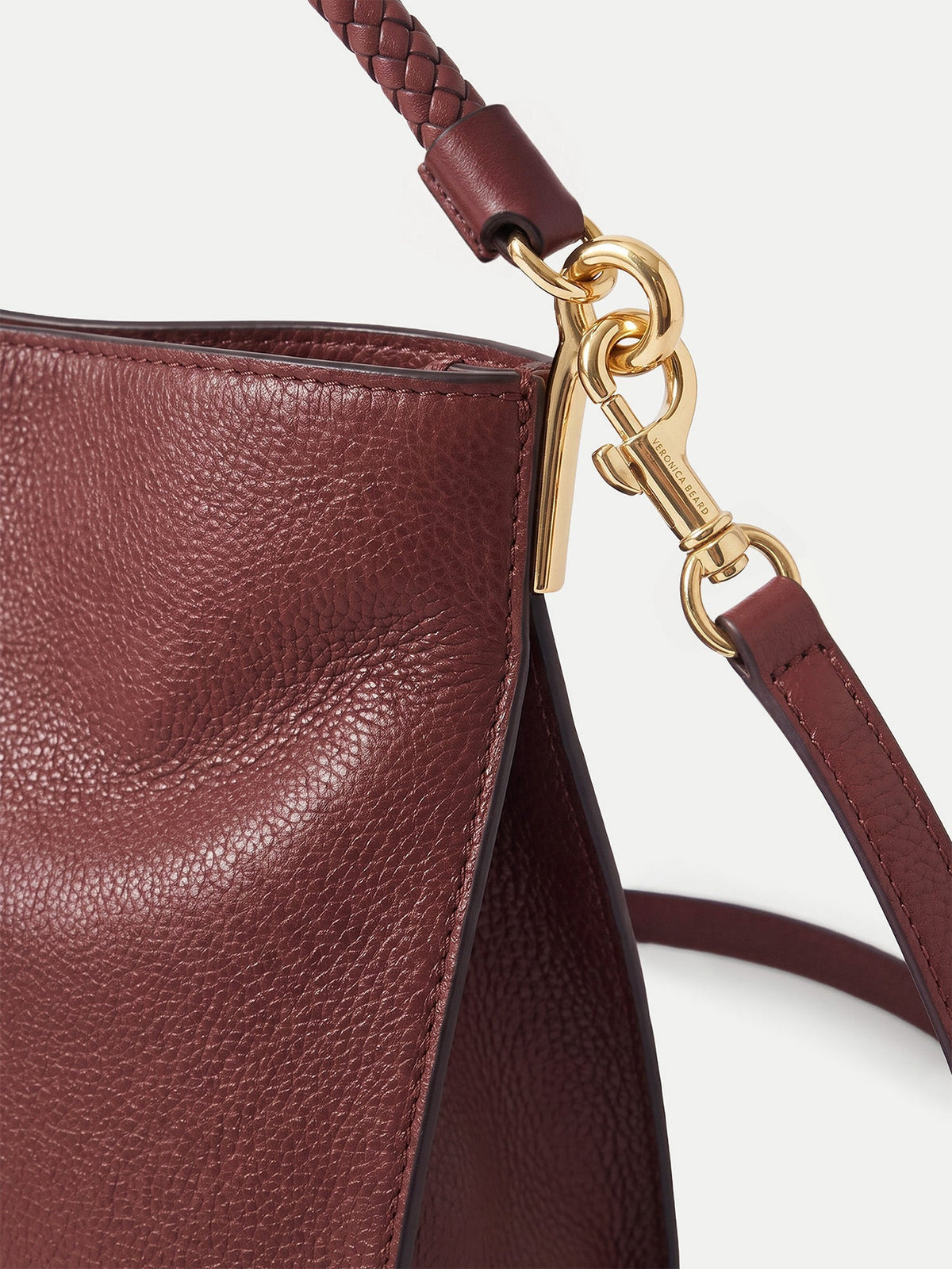 Veronica Beard | Vida Slouchy Shoulder Bag in Burgundy Burgundy