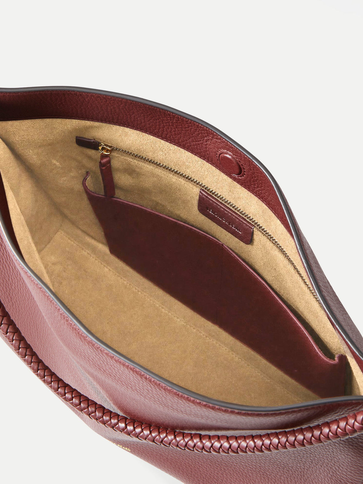 Veronica Beard | Vida Slouchy Shoulder Bag in Burgundy Burgundy