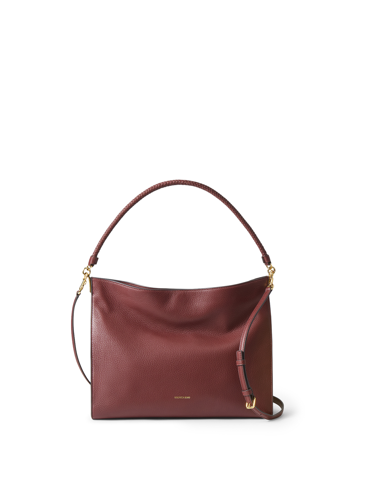 Veronica Beard | Vida Slouchy Shoulder Bag in Burgundy Burgundy