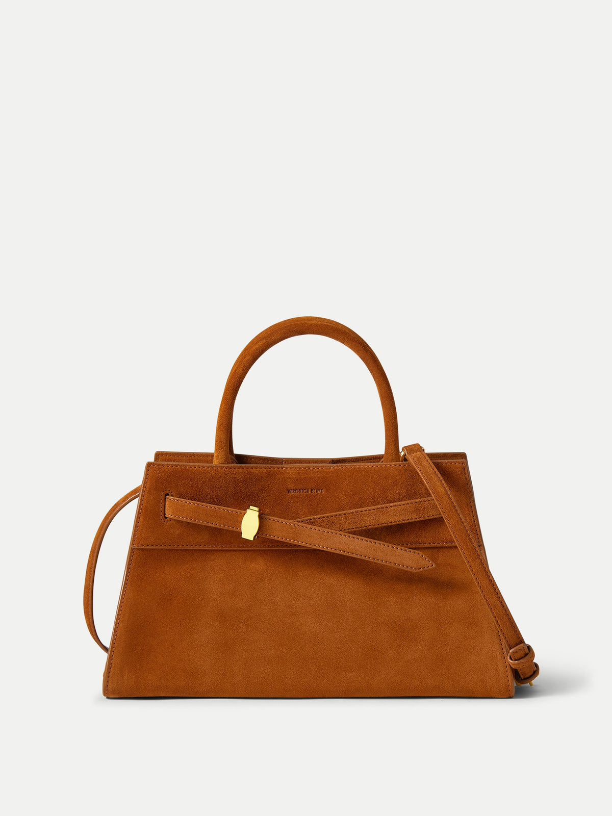 Veronica Beard | Veronica Beard Suede Dash Bag in Tobacco Brown Tobacco
