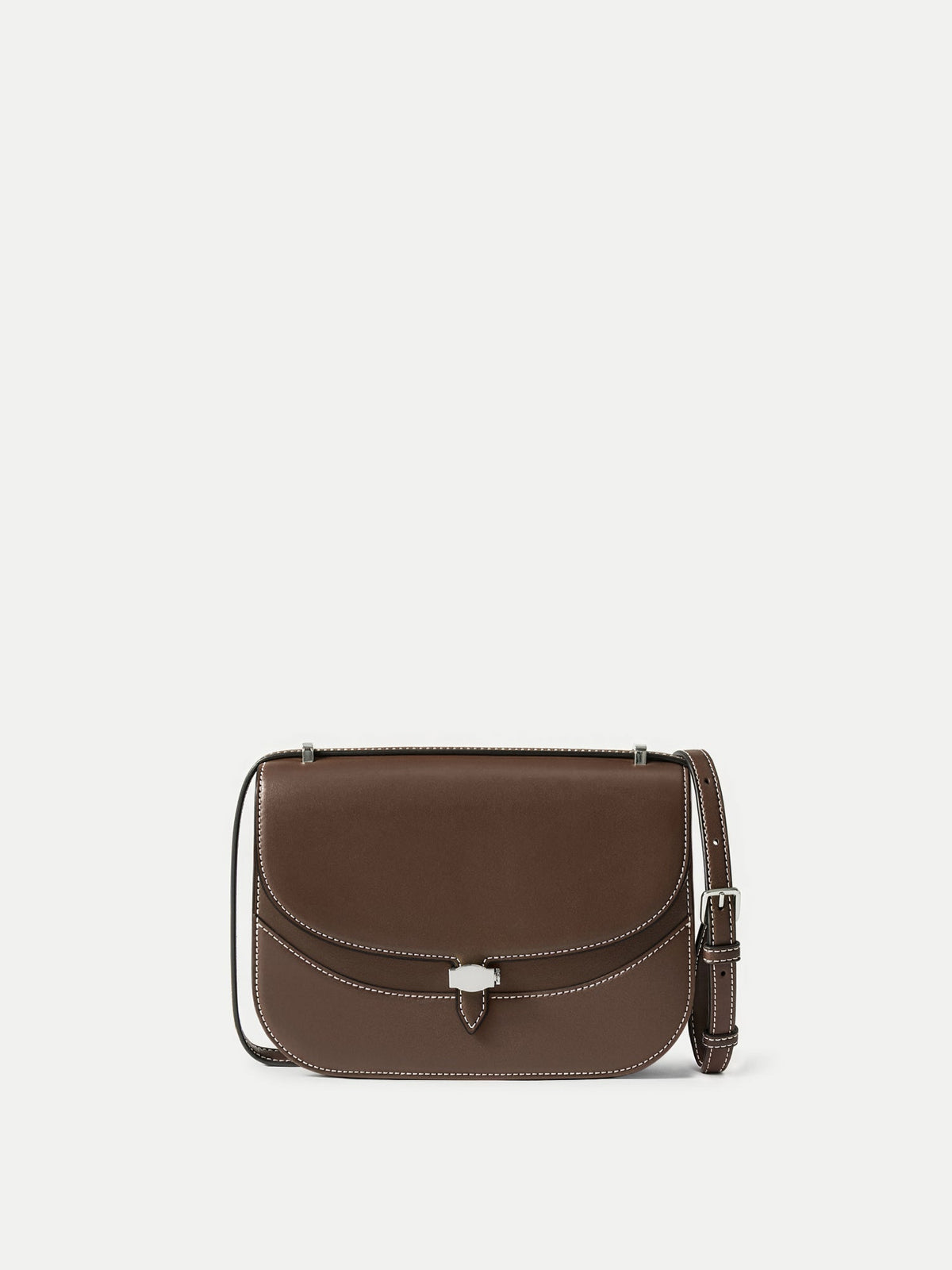 Veronica Beard | Dash Saddle Bag in Brown Leather Whiskey