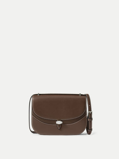 Veronica Beard | Dash Saddle Bag in Brown Leather Whiskey
