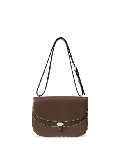 Veronica Beard | Dash Saddle Bag in Brown Leather Whiskey