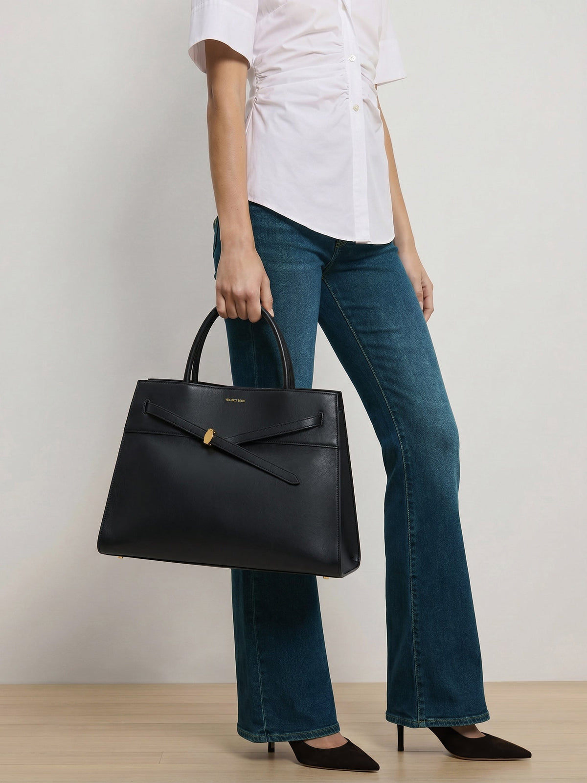 Veronica Beard | Large Dash Bag in Black Black