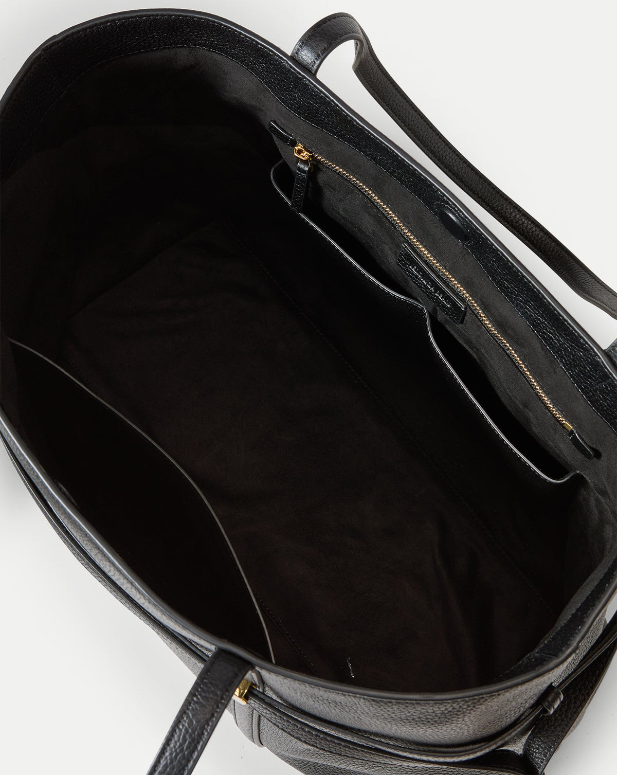 Veronica Beard | Lasso Belted Leather Tote Bag in Black Black