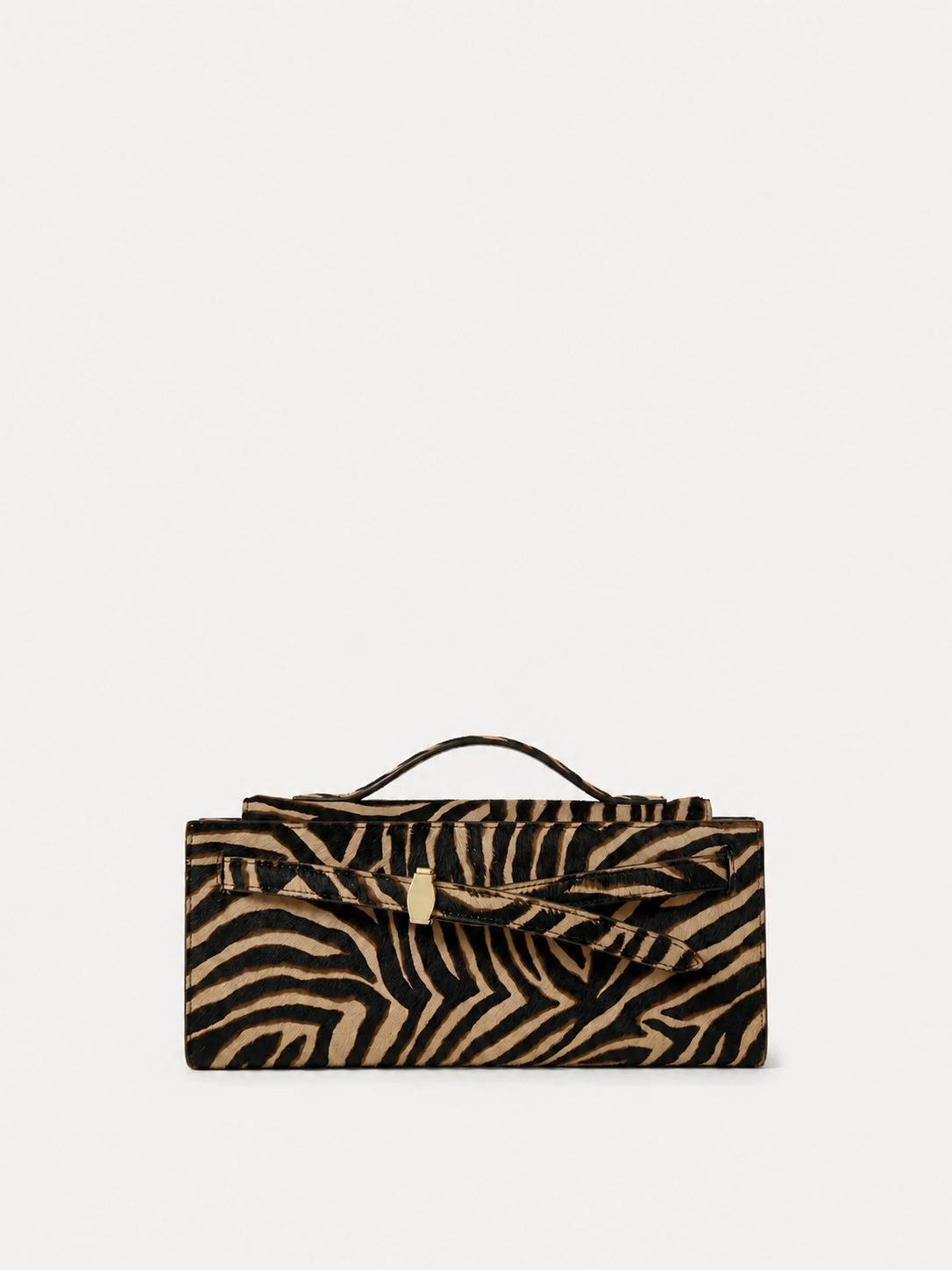 Veronica Beard | Calf Hair Veronica Beard Dash Clutch in Zebra Tan Multi