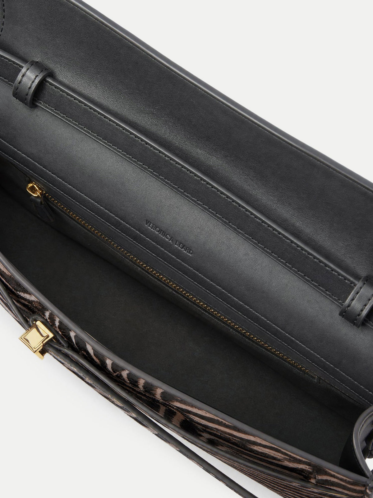 Veronica Beard | Calf Hair Veronica Beard Dash Clutch in Zebra Tan Multi