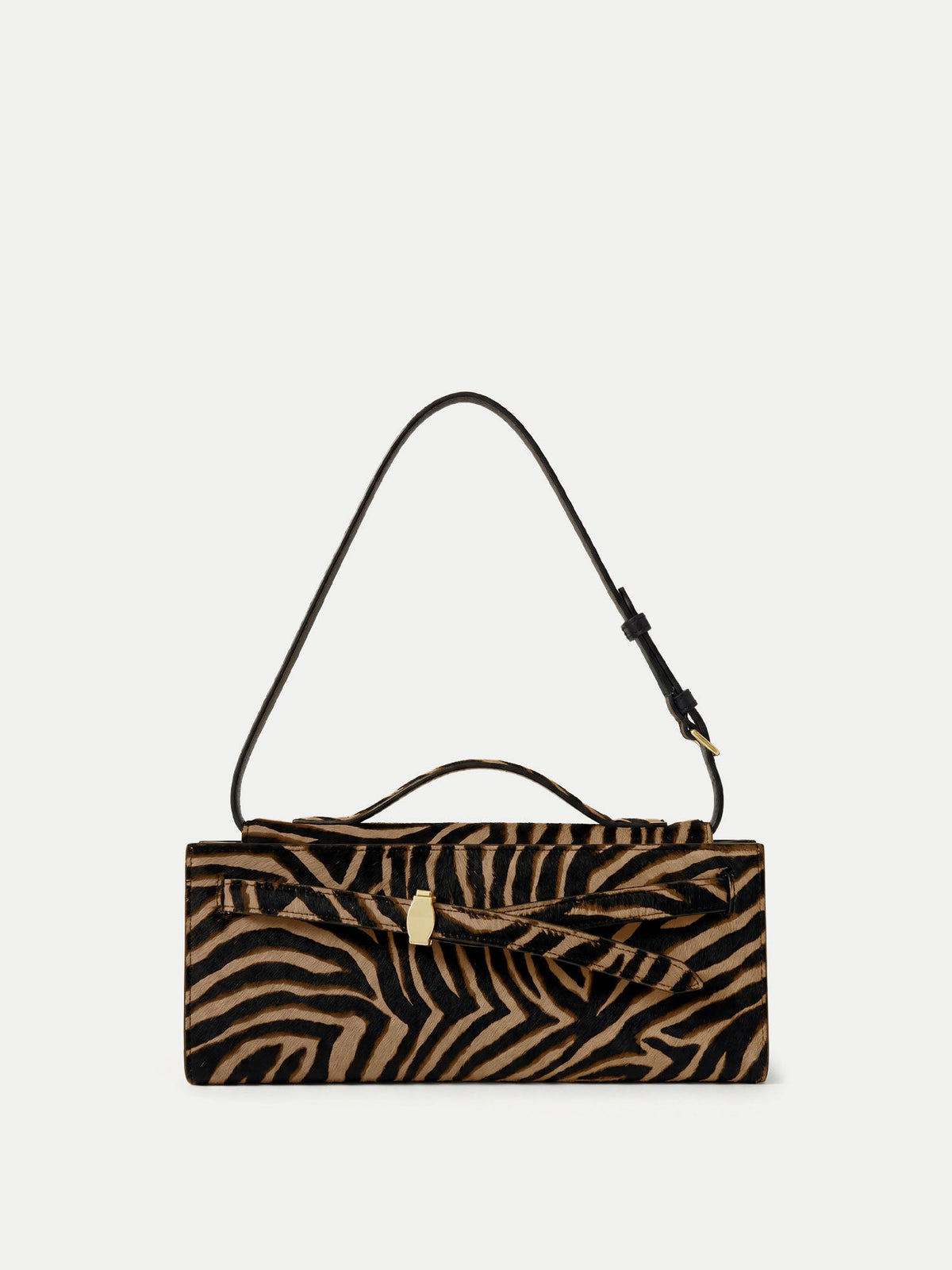 Veronica Beard | Calf Hair Veronica Beard Dash Clutch in Zebra Tan Multi