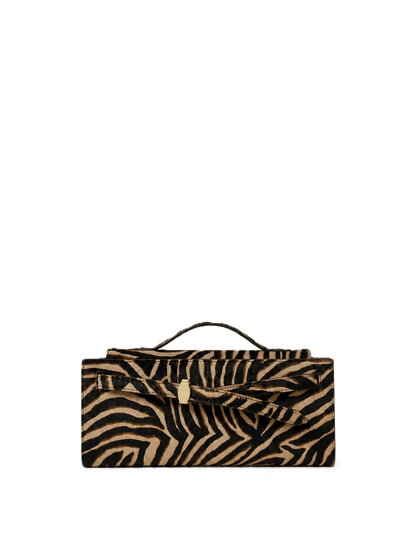 Veronica Beard | Calf Hair Veronica Beard Dash Clutch in Zebra Tan Multi