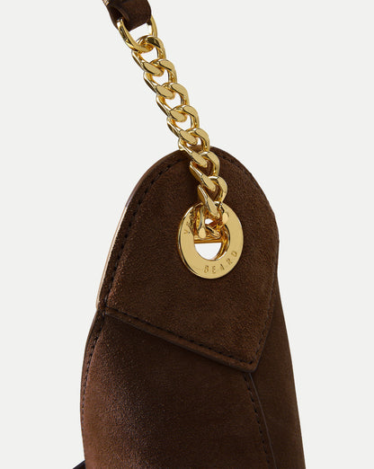 Veronica Beard | Jour Slouchy Shoulder Bag in Dark Brown Espresso