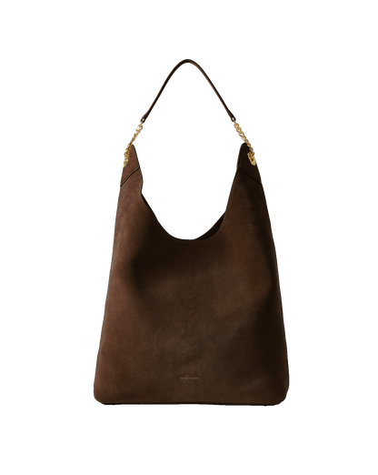 Veronica Beard | Jour Slouchy Shoulder Bag in Dark Brown Espresso