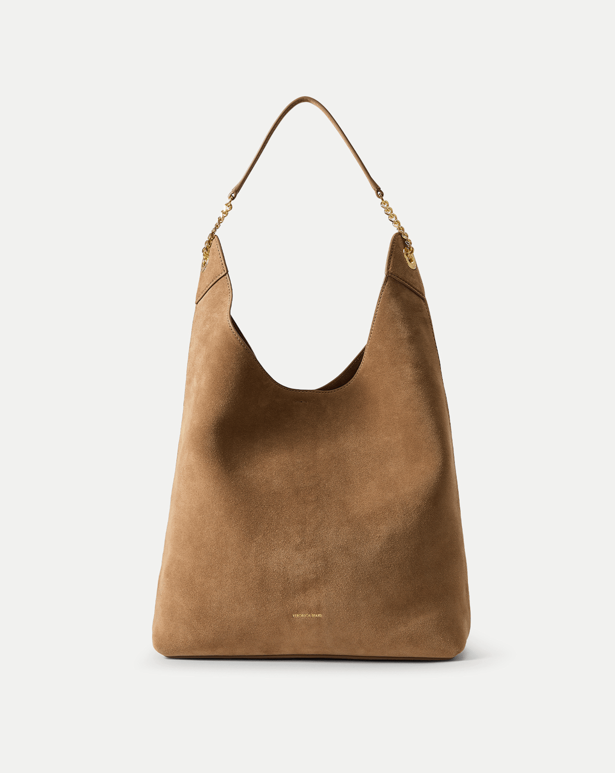 Veronica Beard | Jour Suede Shoulder Bag in Tan Bark Bark