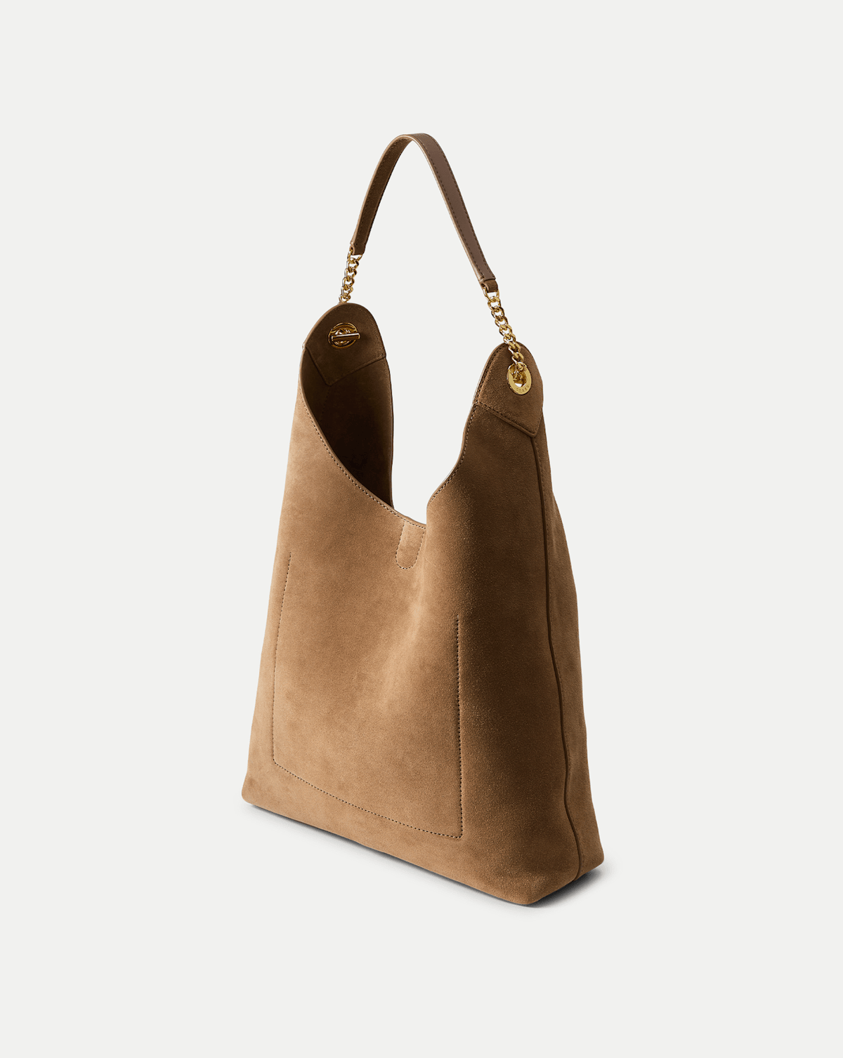 Veronica Beard | Jour Suede Shoulder Bag in Tan Bark Bark