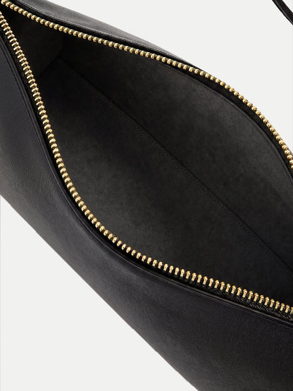 Veronica Beard | Prism Mini Shoulder Bag in Black Leather Black