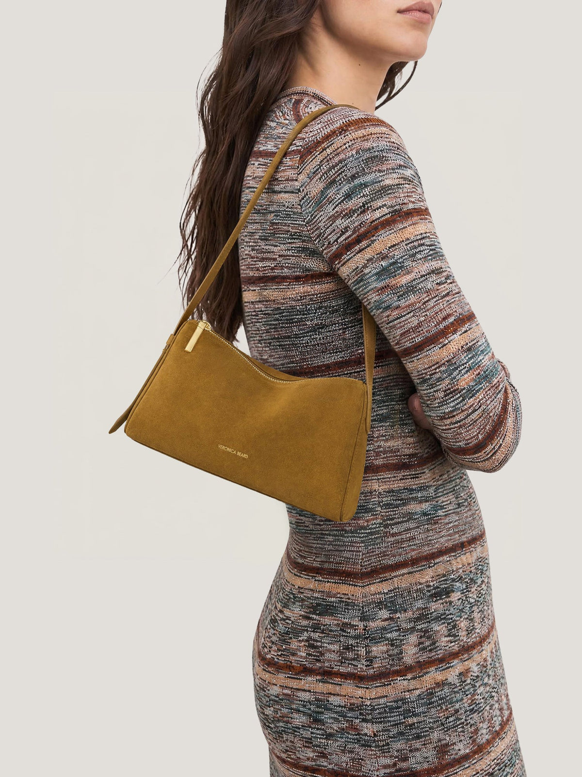 Veronica Beard | Prism Mini Shoulder Bag in Tan Acorn