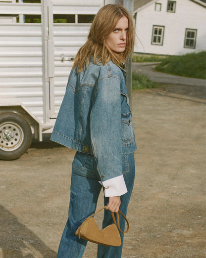 Veronica Beard | Prism Mini Shoulder Bag in Tan Acorn