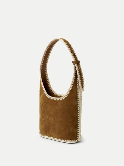 Veronica Beard | Whipstitch Loop Bag in Acorn Multi Acorn Multi