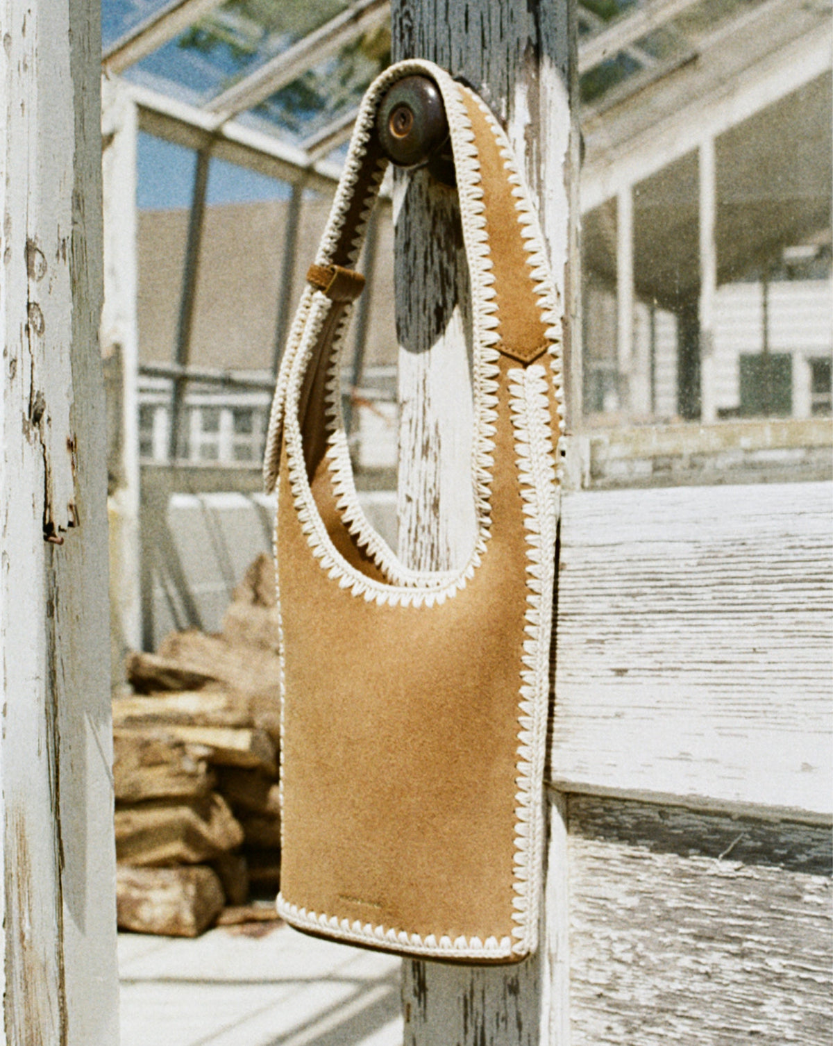 Veronica Beard | Whipstitch Loop Bag in Acorn Multi Acorn Multi