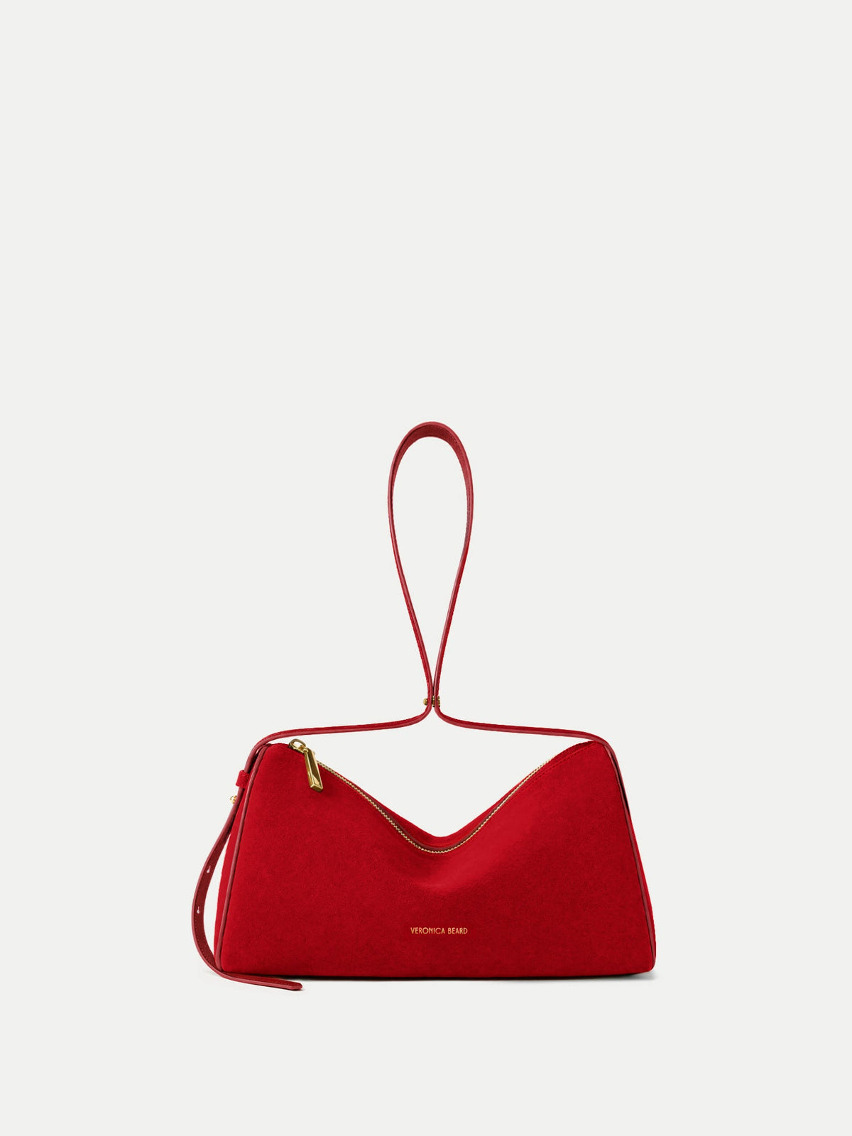 Veronica Beard | Prism Mini Bag in Red Suede Crimson
