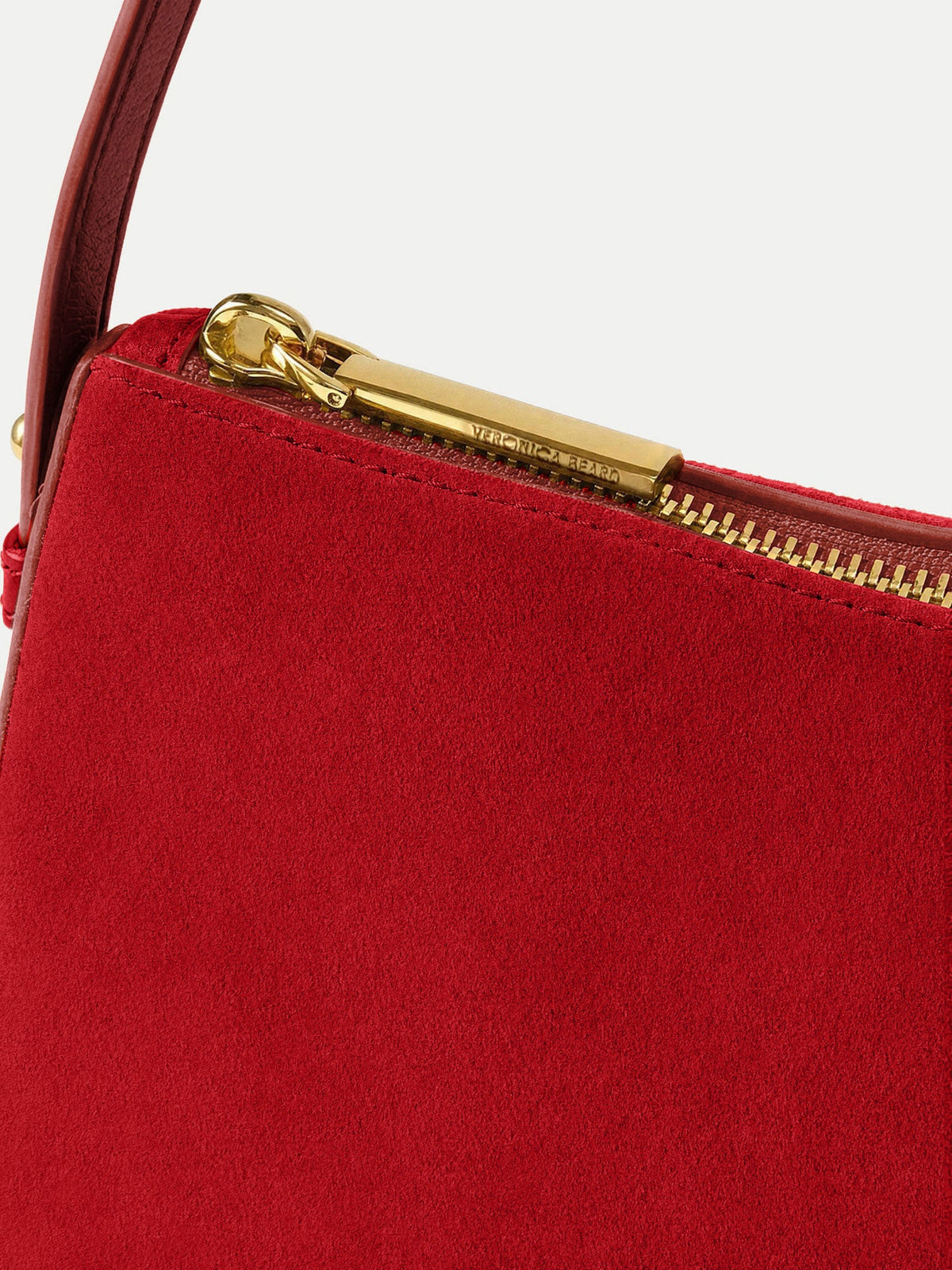 Veronica Beard | Prism Mini Bag in Red Suede Crimson