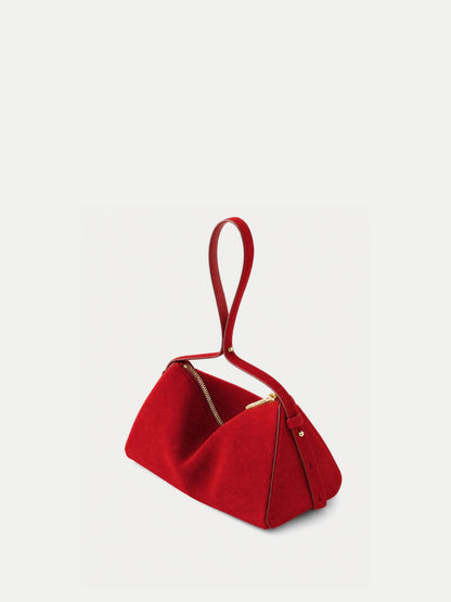 Veronica Beard | Prism Mini Bag in Red Suede Crimson